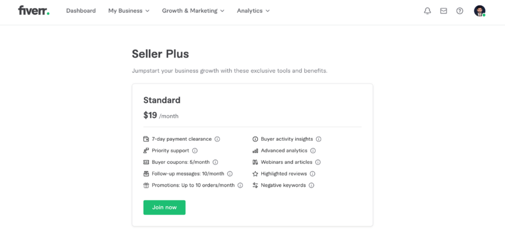 Fiverr Seller Plus Review 1