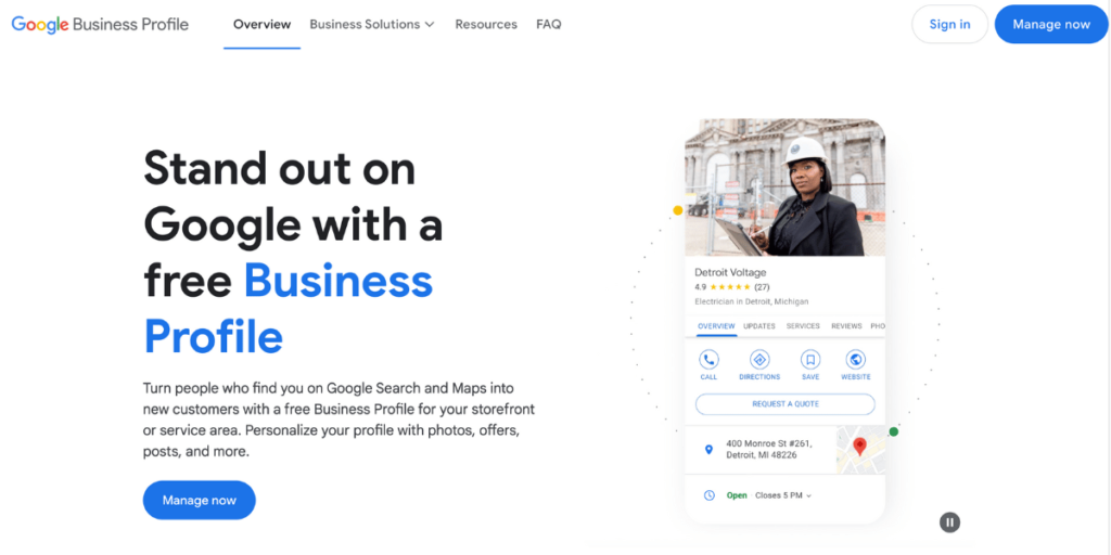 Google My Business Profile